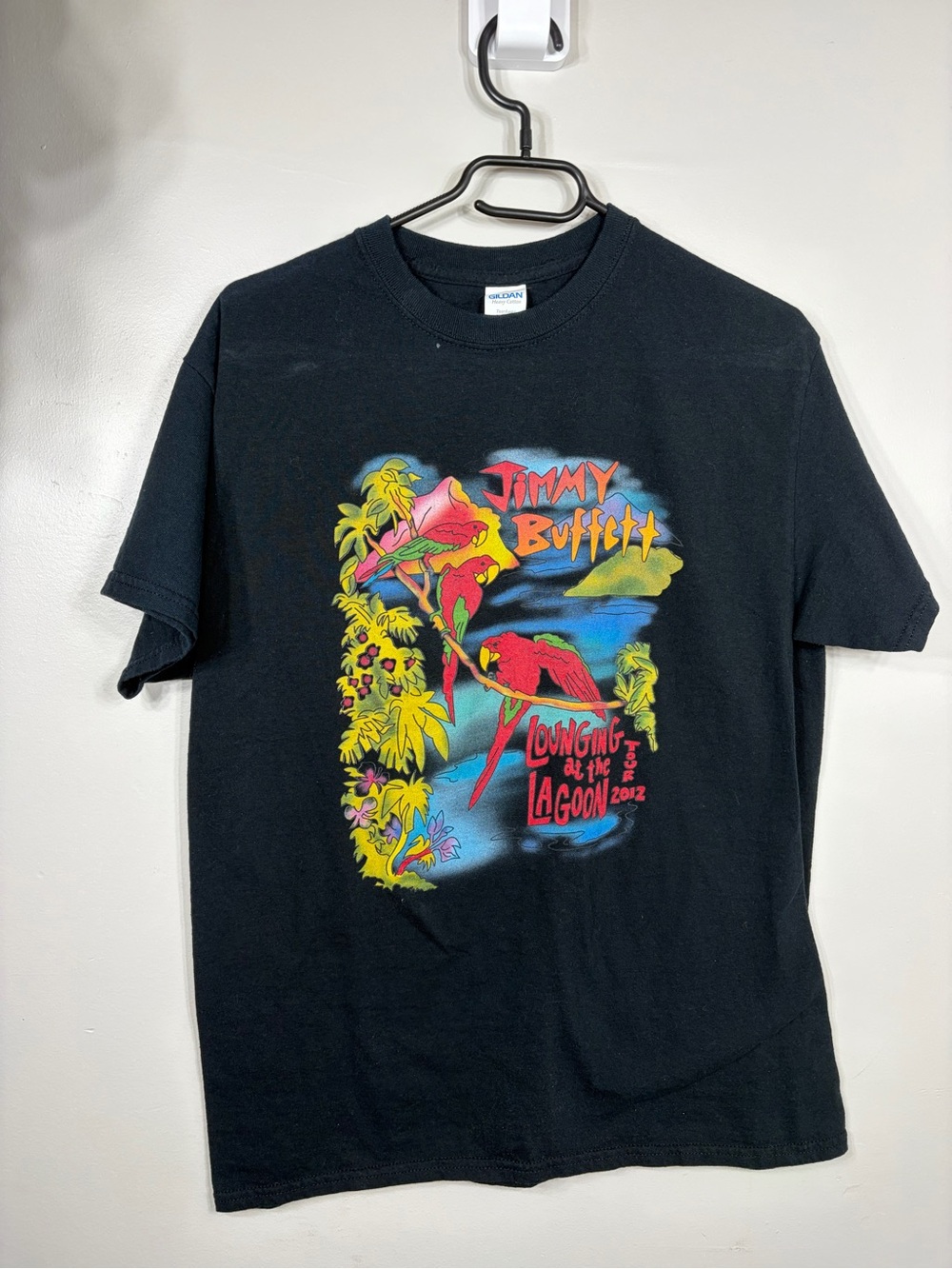 Jimmy Buffett Lounging at the Lagoon Tour 2012 T‎ Shirt Medium Parrot Tee